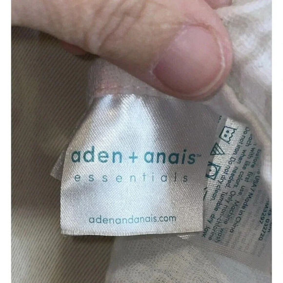 Aden & Anais Baby Infant Muslin Swaddle Blankets Pink Hearts Polka Dots Set Of 4 - Picture 9 of 11